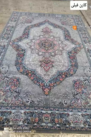 فرش کارن 440 شانه نگین کسری کاشان